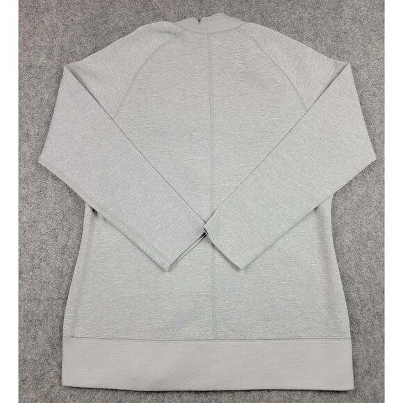 Adidas Jacket Womens Large Gray Full Zip Athletic Lightweight Sweatshirt Pockets - Picture 10 of 14